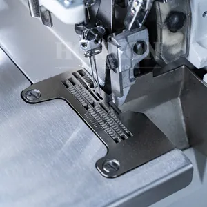 Máquina de coser Overlock industrial de 4 hilos de doble aguja de alta velocidad de accionamiento directo