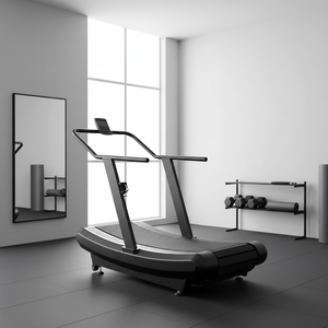 جهاز مشي شعبي غير كهربائي للاستخدام المنزلي مع شاشة LED، مسار منحني يدوي للاستخدام في الصالة الرياضية، معدات لياقة بدنية داخلية - Product Image 5