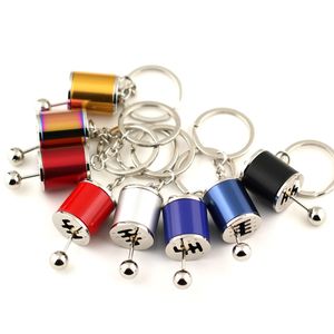 Regalo <span class=keywords><strong>para</strong></span> coche Auto Shifter Gear llavero 6 velocidades pistón biela llavero Arco Iris Metal colgante llavero - Product Image 6