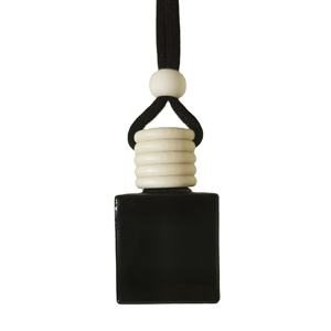 10ml Volledig Zwarte Fles met Houten Dop, Zwarte Kant, Glazen Lege Fles, Autoparfum Diffuser, Hangende Autoluchtverfrisser Fles - Product Image 1