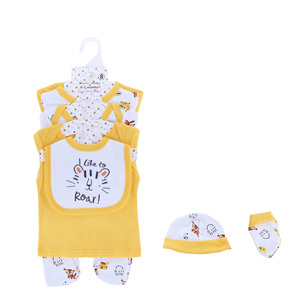 Conjunto <span class=keywords><strong>de</strong></span> 8 piezas al por mayor 100% algodón <span class=keywords><strong>ropa</strong></span> <span class=keywords><strong>de</strong></span> bebé recién <span class=keywords><strong>nacido</strong></span> traje <span class=keywords><strong>de</strong></span> regalo mameluco mono babero <span class=keywords><strong>ropa</strong></span> <span class=keywords><strong>de</strong></span> niños - Product Image 3