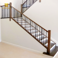 Balustres en fer forgé à double barre, piliers d'escalier en métal