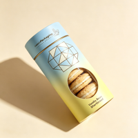 Boîte d'emballage personnalisée pour macarons, biodégradable, écologique, finition or mat