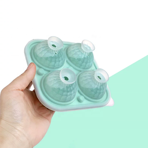 Moule à glaçons sphériques carrés en silicone pour la maison, bac à glaçons DIY flexible avec entonnoir - Product Image 2