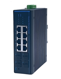 Switch Ethernet industriel 8 ports RJ45 4 SFP Uplink 10/100/1000M géré par web, alimentation DC 12-52V - Product Image 6