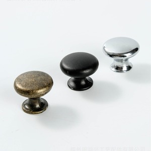 Furniture Handle And <b>Knob</b> Zinc Alloy Round Single Hole Cabinet Drawer Wardrobe <b>Door</b> Handle Durable European Style T1 323 - Product Image 1