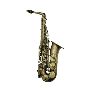 SEASOUND <span class=keywords><strong>Saxofón</strong></span> <span class=keywords><strong>Alto</strong></span> Profesional Vintage de Cobre Dorado, Instrumento de Viento Madera JYAS102VGGC OEM, Tono Excepcional, Plegable en Mi bemol - Product Image 1