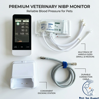 Portable VET BLOOD PRESSURE MONITOR NIBP pulse with built in battery