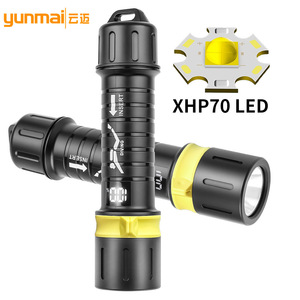 Diving Flashlight 21700 LED Digital Display Type C Charging Amphibious Submarine <b>Light</b> - Product Image 4