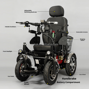 Monopattino Elettrico Sicuro e Stabile 2026 con Sedile Confortevole e Poggiapiedi Antiscivolo per Anziani, Ideale per il Tempo Libero all'Aperto - Product Image 5
