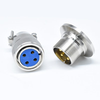 Connecteur hermétique mâle-femelle KF16 KF25 KF40 verre-métal pour système sous vide 220V/380V 5A-50A