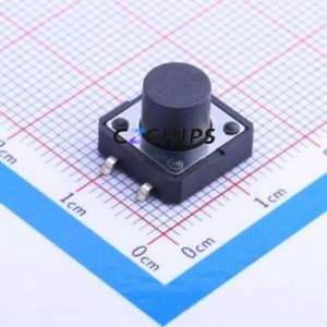K2-1103SP-K4SW-04 Tactile Switch SMD-4P,12x12mm Switch Single Pole Single Throw Round Button 2.5N Vertical Mount - Product Image 1