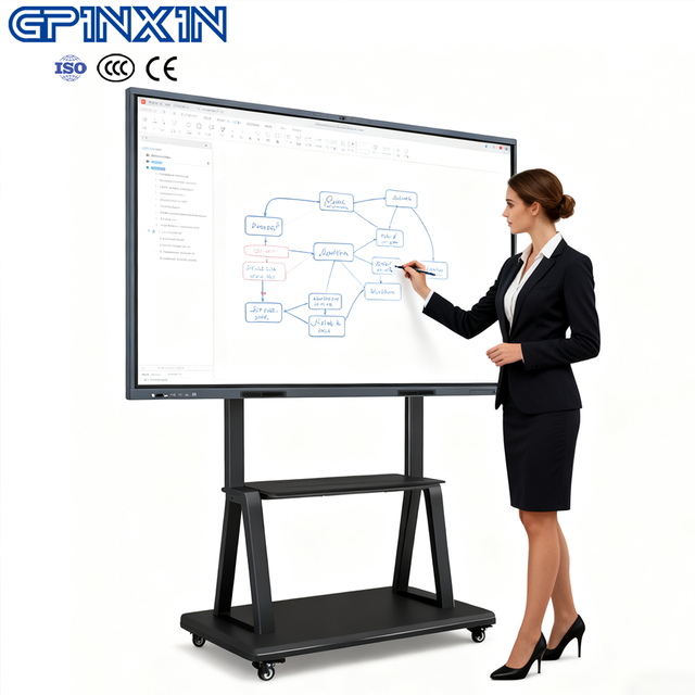 New Products Interactive Whiteboard 4K HD Android/Windows Multi Touch Screen Smart White Board for Teaching Interactive Boards