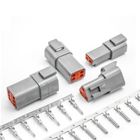Connecteur Deutsch mâle DT04-2P gris, 2 voies, 2 broches, pour faisceau de câbles automobiles