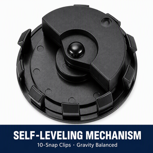Promotion : Lot <span class=keywords><strong>de</strong></span> 4 enjoliveurs flottants auto-nivelants <span class=keywords><strong>de</strong></span> 58 mm et 68 mm pour moyeu <span class=keywords><strong>de</strong></span> <span class=keywords><strong>roue</strong></span> <span class=keywords><strong>BMW</strong></span>, VW, Audi, Honda – Argent, Noir, Noir Intégral - Product Image 6
