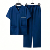 Ensemble de Blouse et Pantalon Médical Unisexe Personnalisable avec Logo – Fourniture ODM, Détection d'Aiguilles, Tissu Polyester Doux Thermocollé Sans Coutures