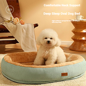 Cama Redonda Universal para Mascotas, Perros y Gatos, de Felpa, Antideslizante, Cálida, para Todas las Estaciones - Product Image 1