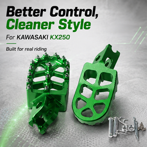Repose-pieds électriques pour moto tout-terrain KAWASAKI KX250 KX450 <span class=keywords><strong>KX</strong></span> KX250F HONDA CRF <span class=keywords><strong>125</strong></span> 250R 300L 450XL - Product Image 1