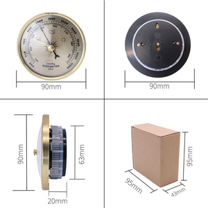 <span class=keywords><strong>70mm</strong></span>/90mm/130mm金属気圧計圧力計天気従来の気象ステーション気圧計温度計 - Product Image 4