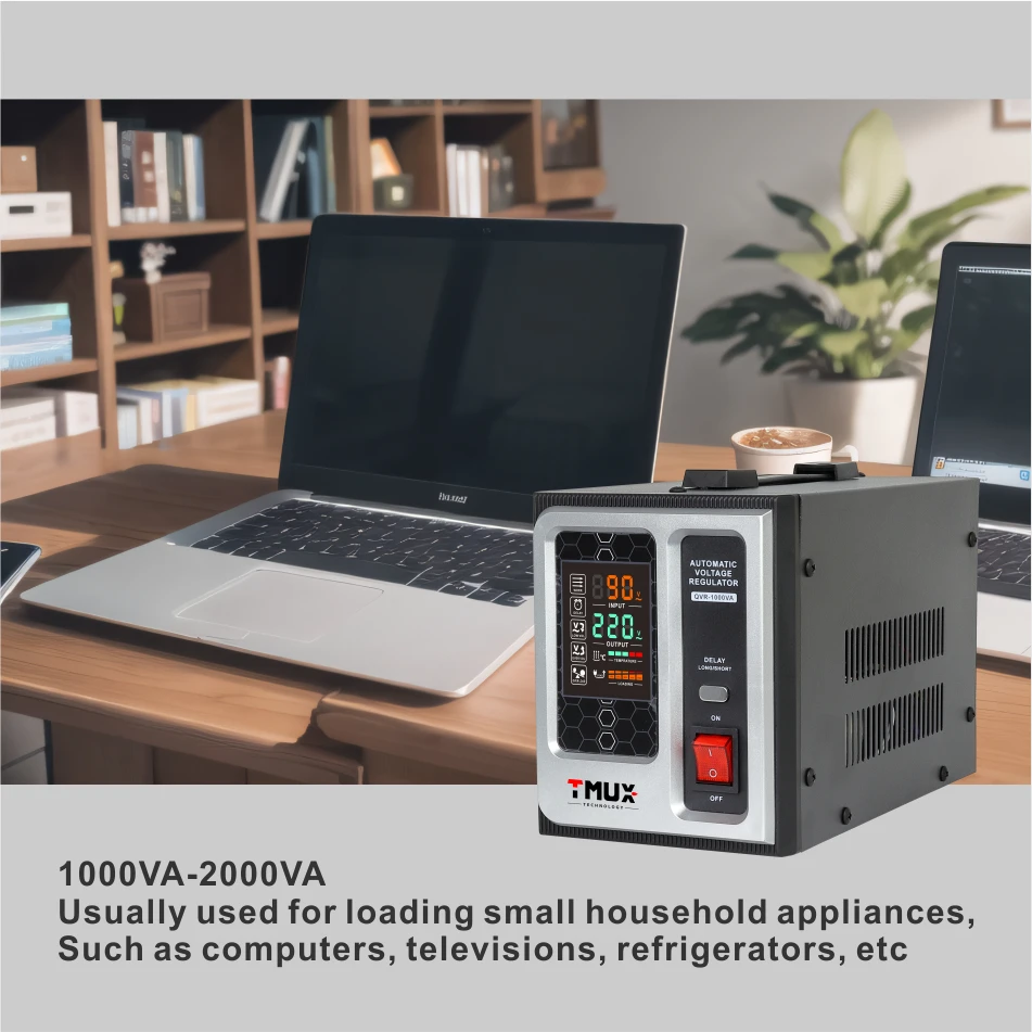 Desktop Single Phase Automatic <strong>Voltage</strong> <strong>Regulator</strong> Relay Stabilizer <strong>Input</strong> 90v-<strong>280v</strong> Digital Display for Home Tv