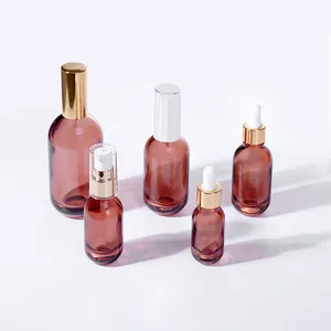 15ml 20ml 30ml 50ml 100ml Essential Oil Glass Bottle Wholesale Skin Care Essence Oil Bottle Dropper Bottle