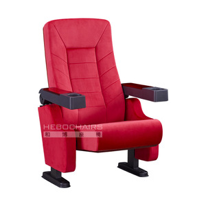 เก้าอี้โรงหนัง Manwa Expo รุ่น HB810 สีแดง พร้อมที่วางแขน สำหรับที่นั่งในโรงภาพยนตร์ - Product Image 1