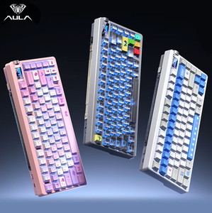 Teclado Mecánico Personalizado Inteligente AULA NOVA75, Tri-Modo (Cableado/2.4G/BT), Estructura Gasket, Interruptores Intercambiables en Caliente, Retroiluminación RGB, Diseño 75% - Product Image 1