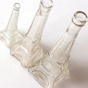 Vases de bouteille en verre avec couvercle en liège, tour <span class=keywords><strong>eiffel</strong></span> colorée, 12 pièces - Product Image 3