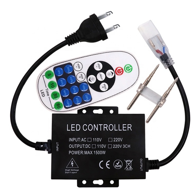 Single Color High Voltage Flex Strip RF 220V 230V Led Dimmer Controller