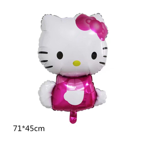 Hot Sale Kt Kitty Dressed in Pink Birthday Decoration Items Huge Helium Foil Cartoon Hello Balloon Kitty Globos Balloon - Product Image 5