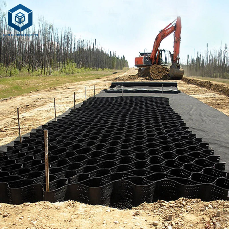 Геоячеистое устройство для гравийной сетки, стабилизатор Hdpe Geocell 50 мм