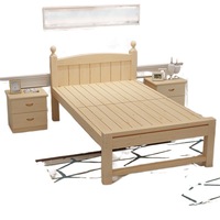 Lit pliant en bois massif de conception moderne personnalisé Gain de place Lit de chambre d'enfant