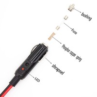 1,5m 18AWG Hochleistungs-Kfz-Kabelbaum mit LED-Anzeige und DC-Verlängerungsstecker