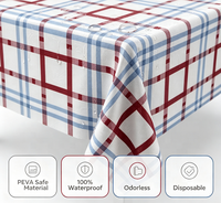 Nappe en plastique PEVA Xin Shu 2026, imperméable et résistante à l'huile, imprimée numériquement, pour la maison et les restaurants