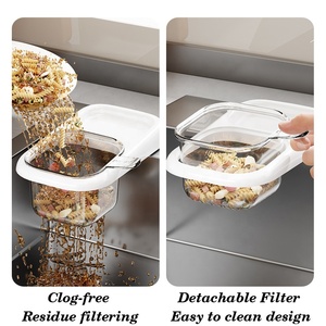 <span class=keywords><strong>Cesta</strong></span> de Drenaje de Plástico <span class=keywords><strong>para</strong></span> <span class=keywords><strong>Fregadero</strong></span> de Cocina, con Filtro de Malla Extraíble, Desagüe Desmontable con Ventosa, Filtro Antiobstrucción - Product Image 3