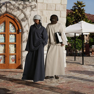 Ensemble Abaya Grande Taille MEXIZO 2026 en Coton Pur – Nouvelle Collection Printemps-Automne pour Mariage et Tenue Musulmane Extérieure - Product Image 3