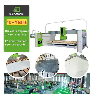 Widely Used Easy Operation Full Automatic 4 axis 5 axis bridge saw cnc stone cutting machine for marble kitchen table