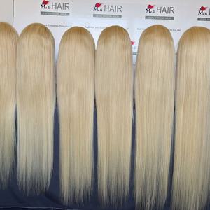 Peluca de Cabello Humano Rubio Brasileño de 32-40 Pulgadas para Mujeres Negras, Cabello Virgen Natural 613 Liso y Ondulado, Pelucas Largas con Frente de Encaje al por Mayor - Product Image 6