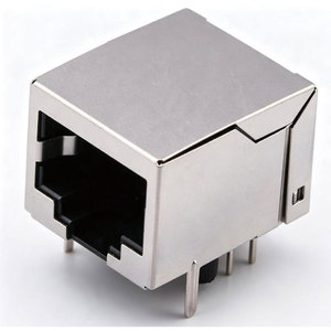 Connecteur modulaire RJ45 R-RJ45R10P-B000 d'origine, traversant, blindé, à angle droit - Product Image 1