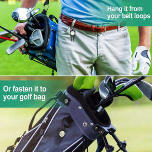 Outil de golf magnétique promotionnel multifonctionnel en métal avec logo personnalisé, marqueur de balle, décapsuleur mousqueton et fourche à divot - Product Image 5