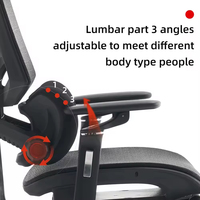 Fauteuil de bureau ergonomique haut de gamme moderne inclinable et pivotant, réglable en hauteur, avec repose-pieds, en maille, pour PDG et cadres