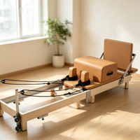 Reformer Pilates en érable personnalisé, prix bas, durable, équipement d'entraînement complet du corps, machine Pilates réglable pour studio commercial