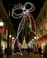 Luces LED Impermeables para Exteriores IP65, Motivos Navideños 2D para Centros Comerciales, Parques, Hoteles, Fácil Instalación, Longitud Personalizable