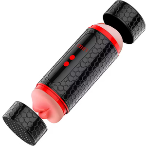 Male Timed Masturbation Cup Adult Sex Toy with 12 Vibration Frequencies LED Display Timer <b>USB</b> Pinhole Charging Masturbators - Product Image 3