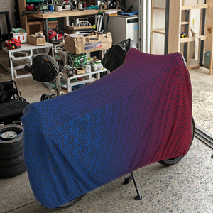 Funda Protectora para Motocicleta Coobiker, de Poliéster y Elastano, Antipolvo, Suave por Dentro, Elástica, Cobertura Total, para Interiores, con Bolsa de Almacenamiento - Product Image 1