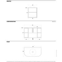 Meuble de salle de bain mural minimaliste moderne avec étagères à double ouverture latérale, meuble de rangement de salle de bain gain de place