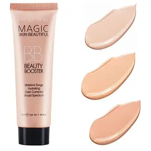 Bb cream hidratante, creme corretivo com design moderno de longa duração com brilho, base líquida para hidratação da pele