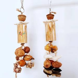 Hot Bán Bán Buôn Chim Nhai Đồ Chơi Treo Con Vẹt Đồ Chơi Gỗ Tự Nhiên Ngô Ngô Chim Chew Đồ Chơi - Product Image 2