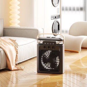 Mini ventilateur portable 3 vitesses avec brume fraîche pour le refroidissement des hôtels et climatiseur évaporatif - Product Image 3