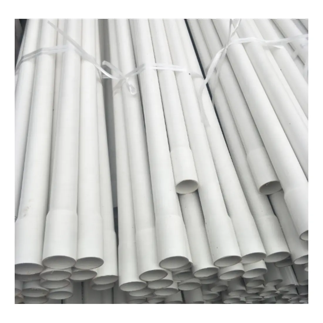 Factory Sale Electric Wiring Casing Conduit PVC Pipe 1/2 in 3/4in 1 in with Bell End